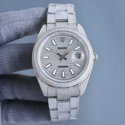 Rolex Datejust Iced Out Set with Diamond