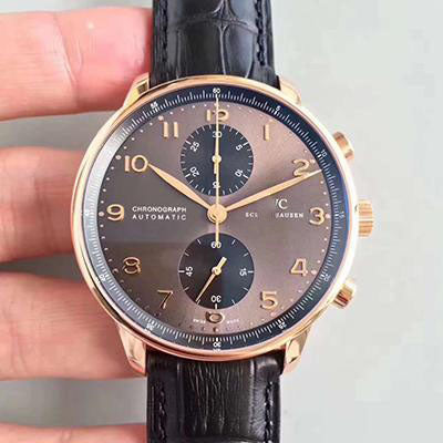 PORTUGIESER CHRONOGRAPH IW371482 ZF FACTORY ANTHRACITE DIAL